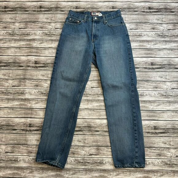 Old Navy Women's Straight Leg Cotton Heavyweight Jeans 8 Regular High Waist Zip - Picture 2 of 10